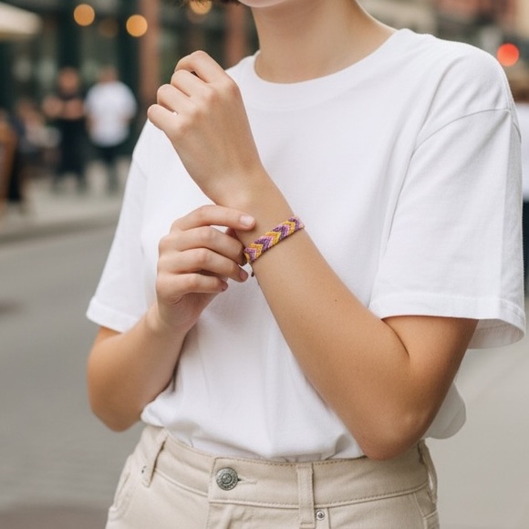 Urban Outfitters Jewelry - 🔸 Prairie Chevron Handwoven Friendship Bracelet
